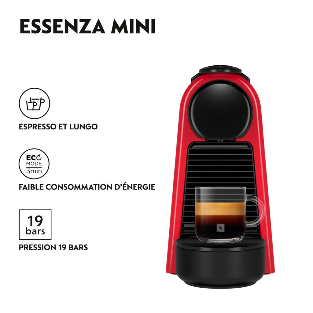 Machine à Café Essenza Mini Rouge Rubis, 19 Bars,, Arrêt Automatique, EN85.R, Rouge